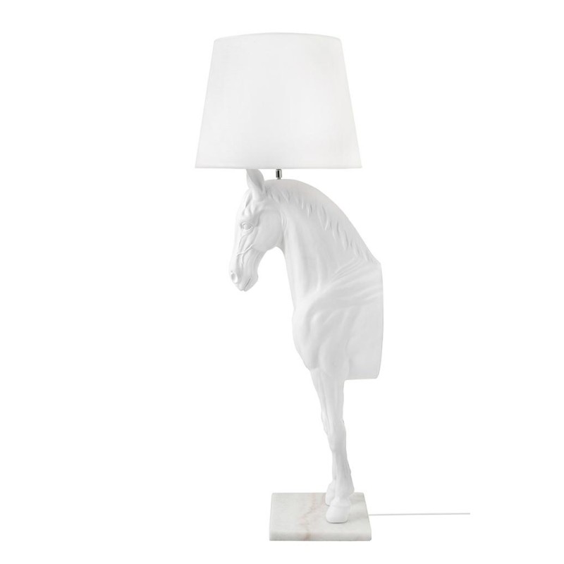 MOOSEE lampa podłogowa KOŃ HORSE STAND    S biała - włókno szklane