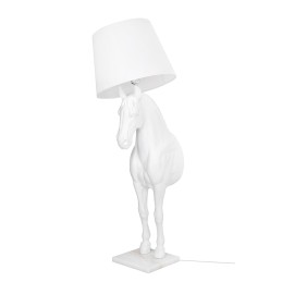 MOOSEE lampa podłogowa KOŃ HORSE STAND    S biała - włókno szklane