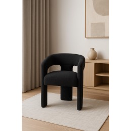 Leith LET71BLK Krzesło tapicerowane
