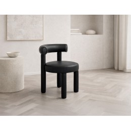Leith LET77BLK-L Krzesło tapicerowane
