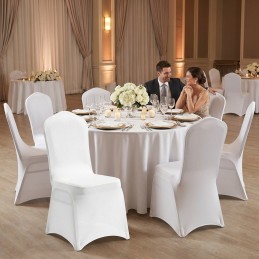 Zestaw krzesło bankietowe HEKATE zielone  + pokrowiec WEDING biały