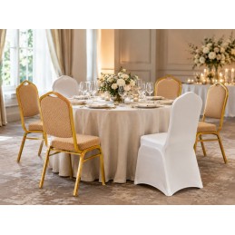 Zestaw 2 krzeseł bankietowych HERA + 2    pokrowce WEDING