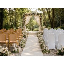 Zestaw 4 krzeseł bankietowych HERA + 4    pokrowce WEDING
