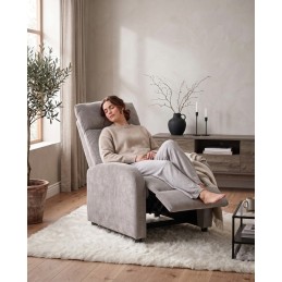Fotel RELAX PREMIUM jasny szary