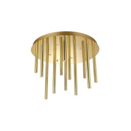 AZZARDO lampa sufitowa / plafon ILIOS 12  TOP 3-STEP DIMM złota