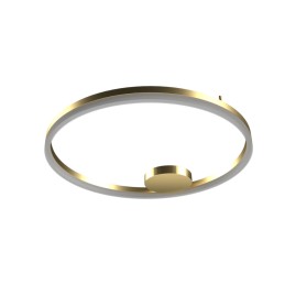 AZZARDO lampa sufitowa / plafon HALO TOP  120 CCT DIMM GO + REMOTE CONTROL złota
