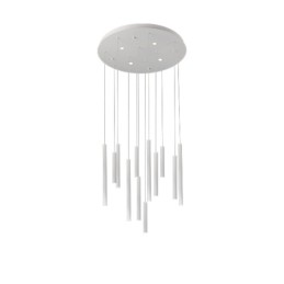 AZZARDO lampa wisząca ILIOS 12 3-STEP     DIMM biała