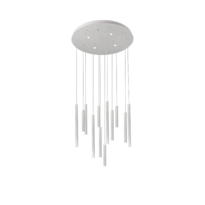 AZZARDO lampa wisząca ILIOS 12 3-STEP     DIMM biała