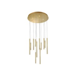 AZZARDO lampa wisząca ILIOS 12 3-STEP     DIMM złota