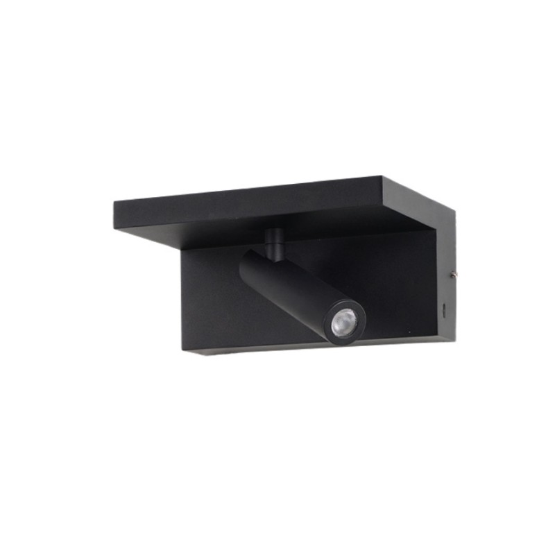 AZZARDO lampa ścienna HYLLA WALL NFC      CHARGER czarna
