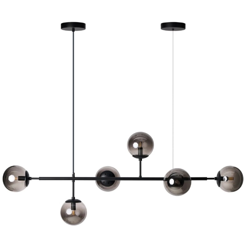 AZZARDO lampa wisząca HELIOS 6 czarna