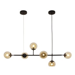 AZZARDO lampa wisząca HELIOS 6 czarna