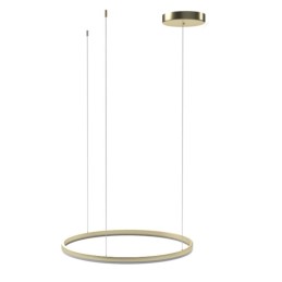 AZZARDO lampa wisząca HALO 120 CCT DIMM   z pilotem złota