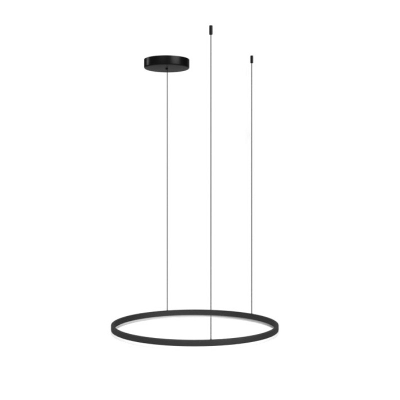 AZZARDO lampa wisząca HALO 120 CCT DIMM   z pilotem czarna