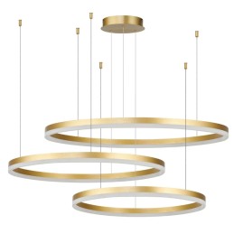 AZZARDO lampa wisząca HALO 100+80+60 GO   złota