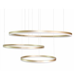 AZZARDO lampa wisząca HALO 100+80+60 GO   złota