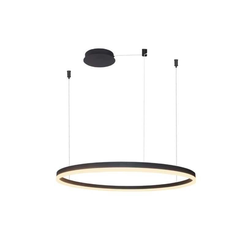 AZZARDO lampa wisząca HALO 100 czarna