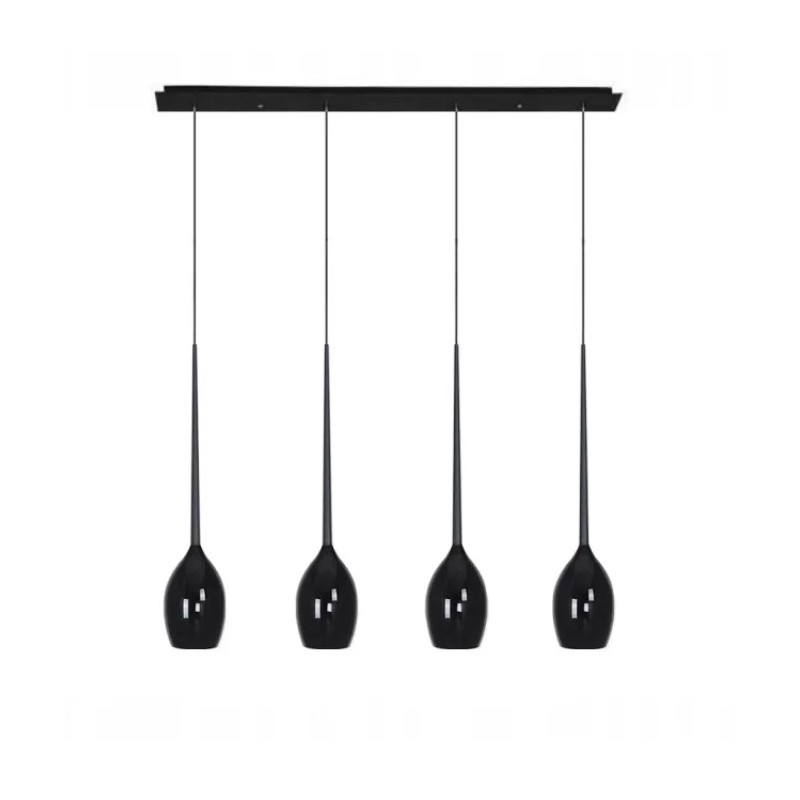 AZZARDO lampa wisząca IZZA 4 czarna