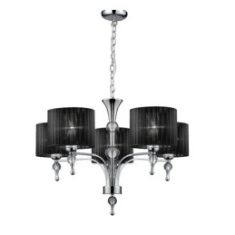 AZZARDO lampa wisząca IMPRESS 5 czarna