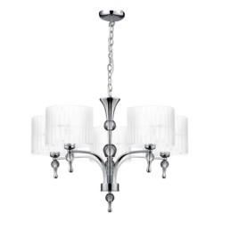AZZARDO lampa wisząca IMPRESS 5 biała