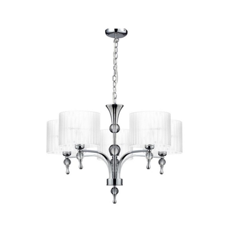 AZZARDO lampa wisząca IMPRESS 5 biała
