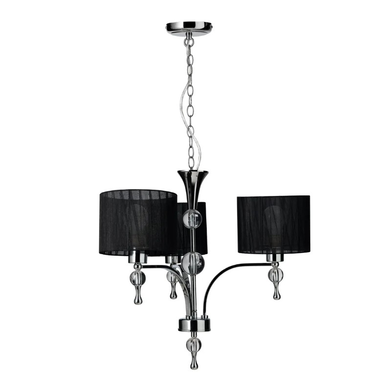 AZZARDO lampa wisząca IMPRESS 3 czarna