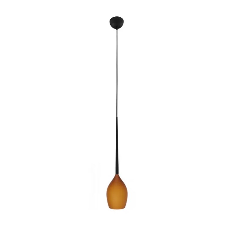 AZZARDO lampa wisząca IZZA 1 bursztynowa