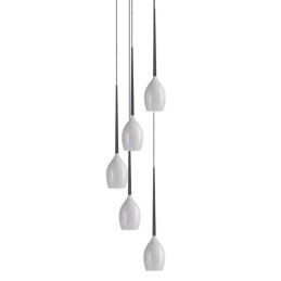 AZZARDO lampa wisząca IZZA 5 biała