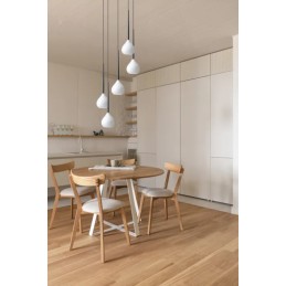 AZZARDO lampa wisząca IZZA 5 biała
