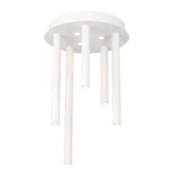 AZZARDO lampa sufitowa / plafon ILIOS 5   TOP 3-STEP DIMM biała