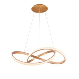 AZZARDO lampa wisząca INFINITY 80 CCT     z pilotem złota