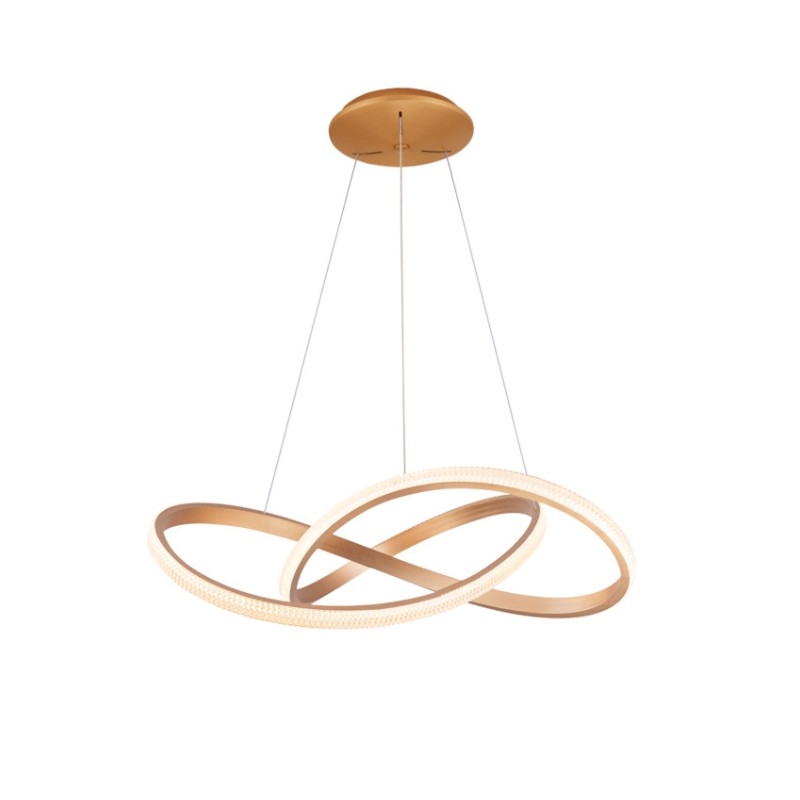AZZARDO lampa wisząca INFINITY 80 CCT     z pilotem złota