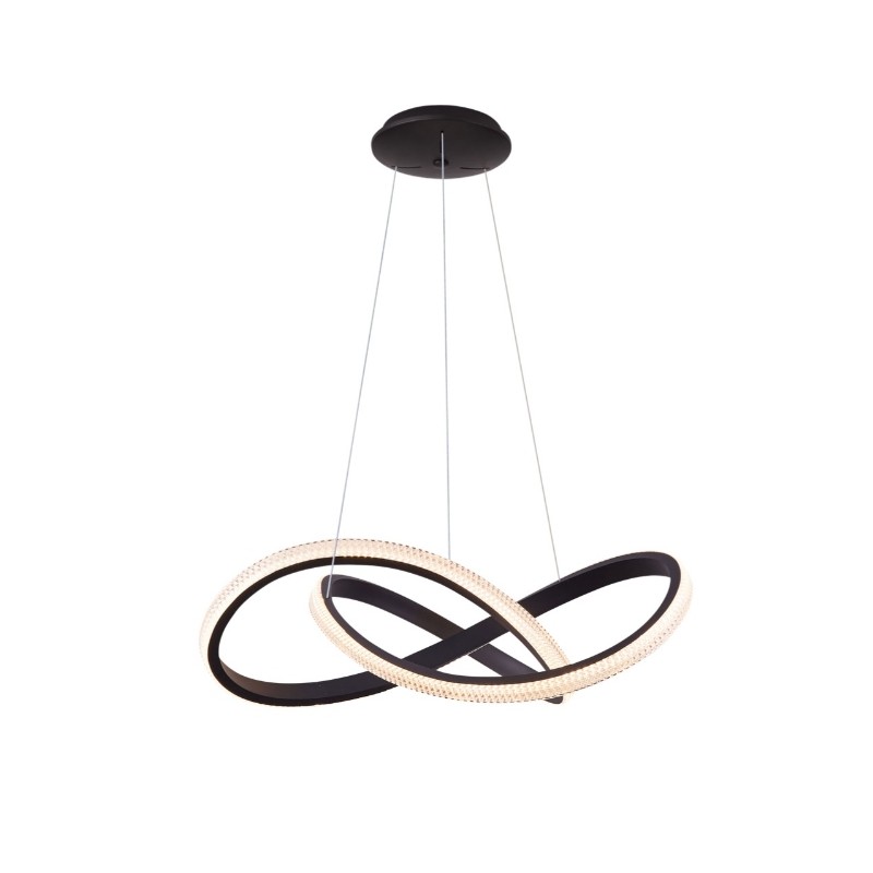 AZZARDO lampa wisząca INFINITY 80 CCT     z pilotem czarna