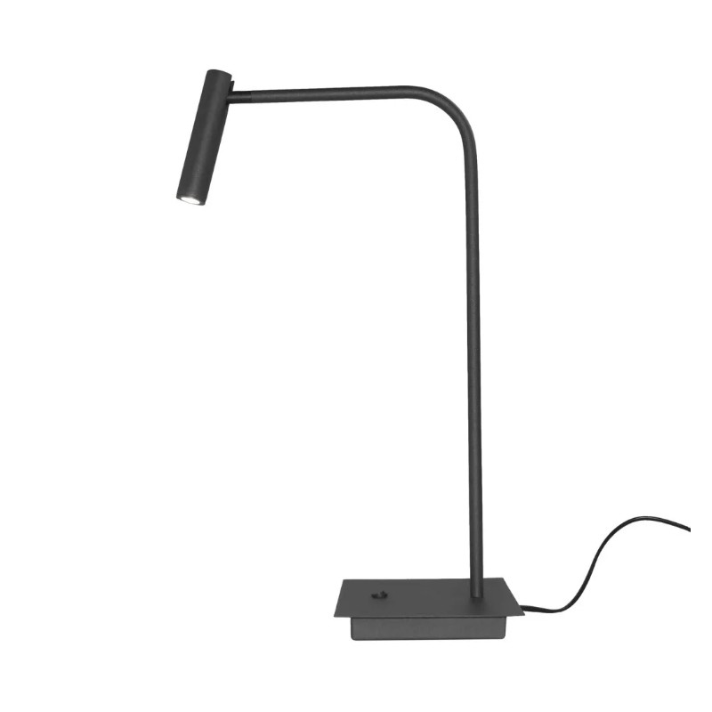 AZZARDO lampa biurkowa FLER czarna