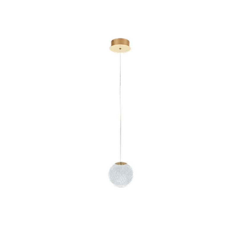 AZZARDO lampa wisząca EDEM 1 złota