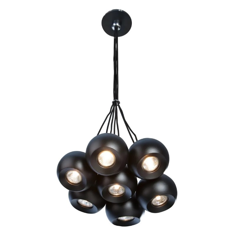 AZZARDO lampa wisząca GULIA 7 czarna