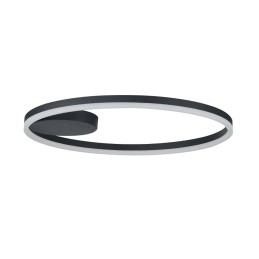 AZZARDO lampa sufitowa / plafon HALO 80   czarna