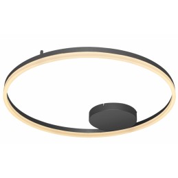 AZZARDO lampa sufitowa / plafon HALO 80   czarna