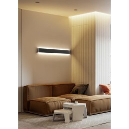 AZZARDO lampa ścienna GALASSO 110 3000K   czarna