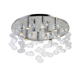 AZZARDO lampa sufitowa / plafon LUVIA     D80 transparentna