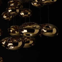 AZZARDO lampa sufitowa / plafon LUVIA     złota