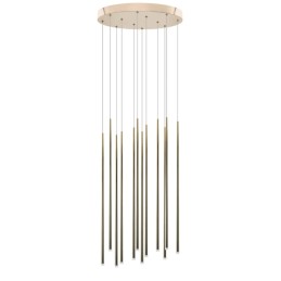 AZZARDO lampa wisząca LOUISE 12 zlota