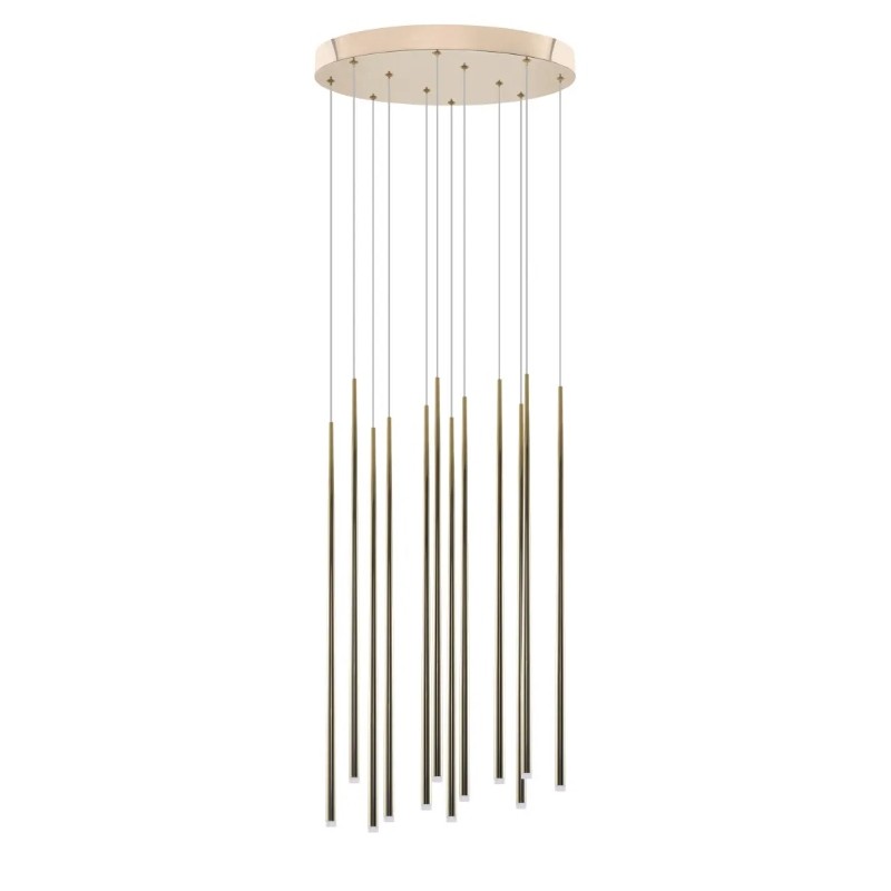 AZZARDO lampa wisząca LOUISE 12 zlota