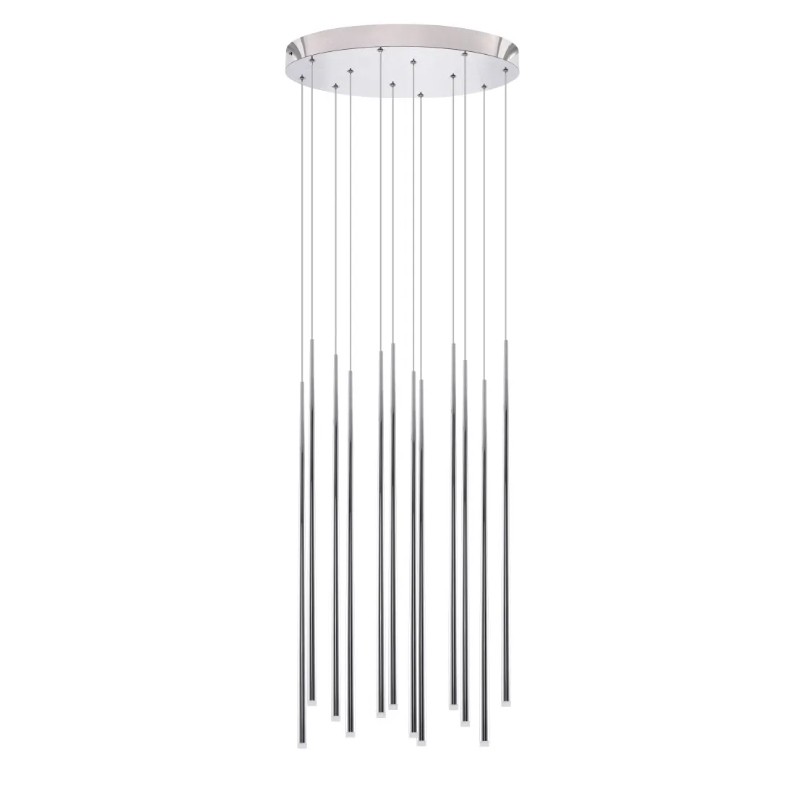 AZZARDO lampa wisząca LOUISE 12           chromowana