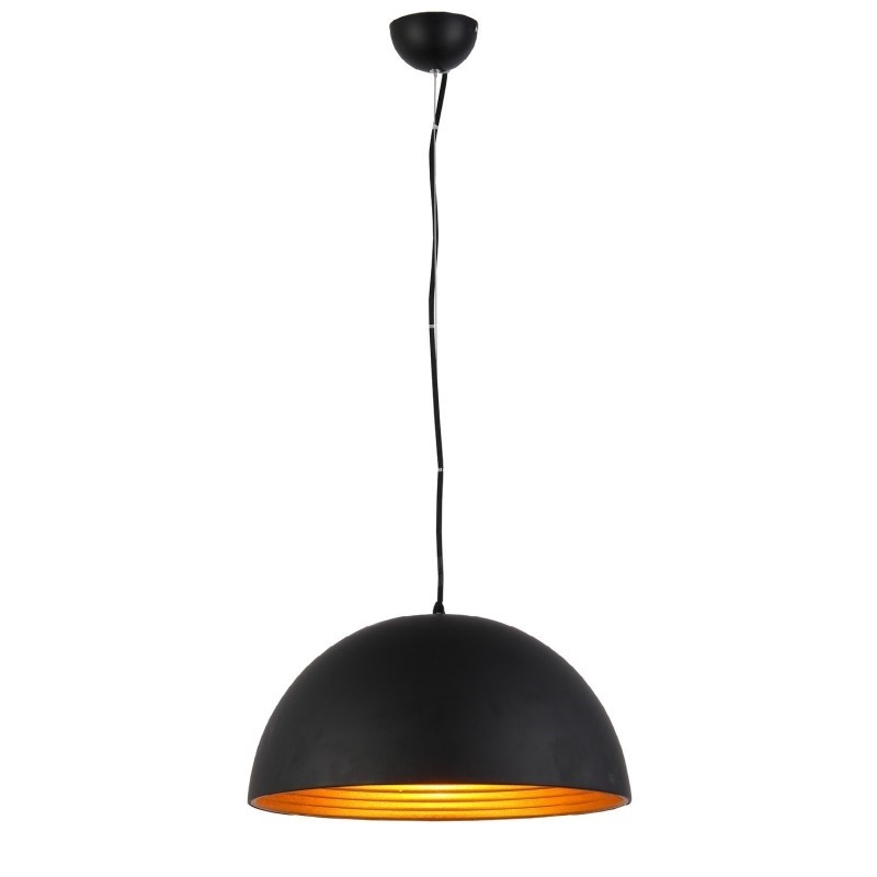 AZZARDO lampa wisząca MODENA 40 czarna    / złota