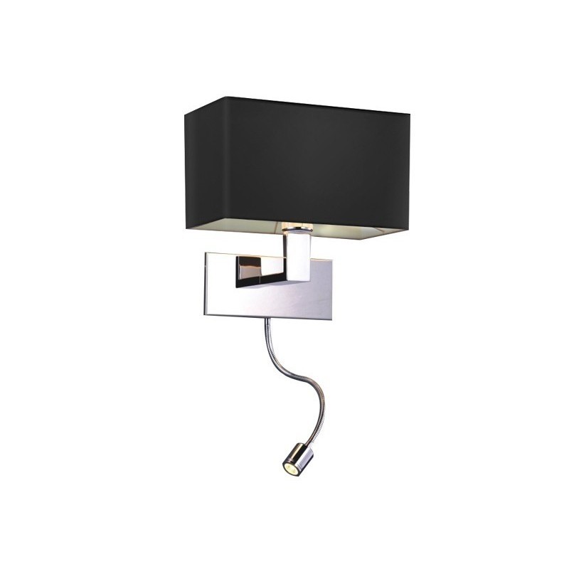 AZZARDO lampa ścienna MARTENS WALL LED    czarna