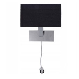 AZZARDO lampa ścienna MARTENS WALL LED    czarna