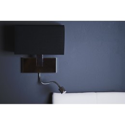 AZZARDO lampa ścienna MARTENS WALL LED    czarna