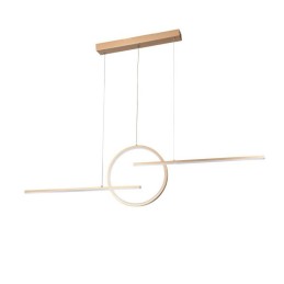 AZZARDO lampa wisząca LAUREN 3-STEP DIMM  złota