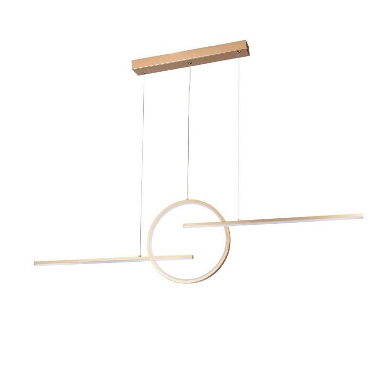 AZZARDO lampa wisząca LAUREN 3-STEP DIMM  złota